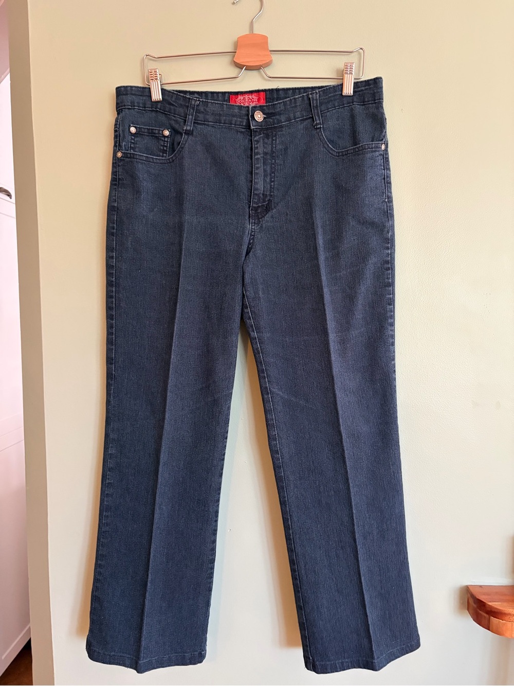 CosJeans Womens 12P Dark Wash Denim Jeans Office Siren Quiet Luxury Y2K Trouser